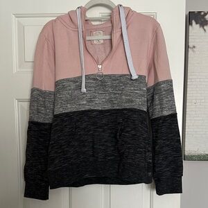 Stylish Women's Colorblock Hoodie Sweater